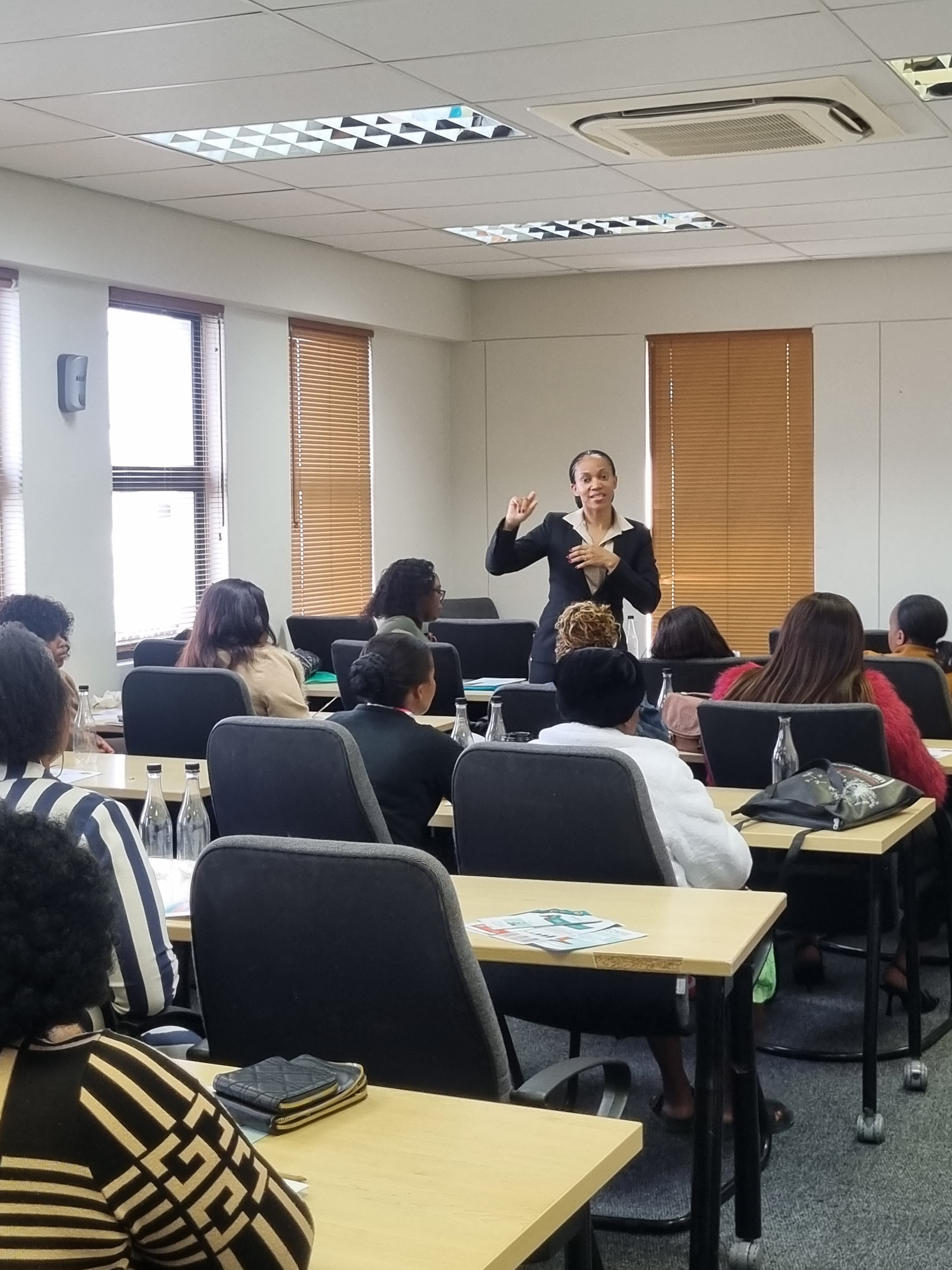 Professional literacy training classroom session